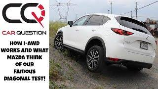 How Mazda i-ACTIV AWD works and what they think of our famous DIAGONAL TEST!