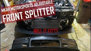 Will It Fit? Adjustable Front Splitter Install On My BMW E36 [MKAH Motorsports Front Splitter]!