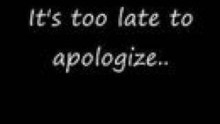 Apologize (Timbaland) Lyrics