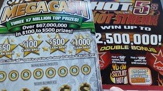 Indiana Lottery Scratch Offs Big Win Celebration Large Ticket Scratching Live Gambling