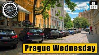 Prague Wednesday Walking Tour of Old Town  Czech Republic 4k HDR ASMR