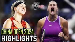 Karolina Muchova vs Aryna Sabalenka QF Highlights | Beijing 2024