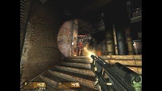 Quake 4 PC Gameplay - Firefight Between the Marines and the Tactical Stroggs