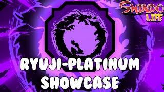 *NEW* RYUJI-PLATINUM FULL SHOWCASE! | Shindo Life