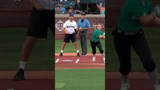 JoJo Siwa shows off the strength at the 2023 MLB All-Star Celebrity Softball Game! 