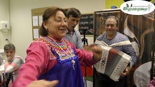 ЧАСТУШКИ ПОД ГАРМОНЬ! ПОСЛЕ КОНЦЕРТА В ГОРОДЕ ИСТРА! Пой гармонь, звени душа, песня русская слышна!