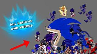 All Sonic.exe Laughs and Voices DC2 ANIMATIONS