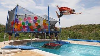 GLOBOS OLÍMPICOS | SALTOS al AGUA vs CAMA ELÁSTICA