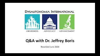 Webinar: Ask the Expert-Dr. Jeffrey Boris