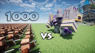 Obsidian Monstrosity Vs 1000 Guard Villagers | Minecraft