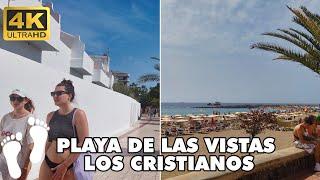 Playa de las Vistas 4K Walking Tour - Explore the Best of Tenerife's Beaches