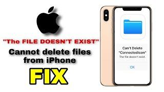 The file doesn't exist | Cannot Delete Ios Files | How to delete IOS Files