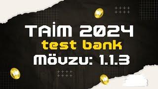 TAİM 2024 test bank. 1.1.3. Fənn kurikulumuna aid əsas terminlərin təsviri