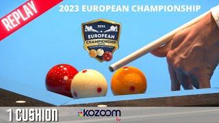 European Championship 1 Cushion Semi Final 2023 De Bruijn vs Justice