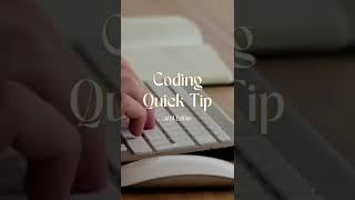 WTTN - Quick Coding Tips & Tricks #shorts #shorts  #coding #tips #tricks #shortsvideo