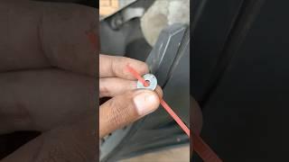 Repairing a Plastic Bumper Clip using Ties and Washers!