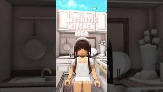aesthetic small kitchen idea ️ #shorts #bloxburg #bloxburgbuild #roblox #bloxburghouse