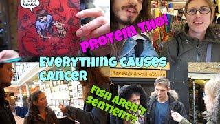 VEGANS V MEAT EATERS In London with Earthling Ed