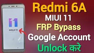 Mi 6A FRP Bypass MIUI 11 || Redmi 6A FRP Bypass MIUI 11 || Without Pc Google Account Unlock || 2023.