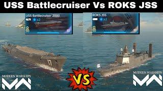 USS Battlecruiser 2000 Vs ROKS JSS | Modern Warships