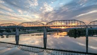 Sunrise Timelapse | Chattanooga Walking Bridge from John Ross bridge | September 2023