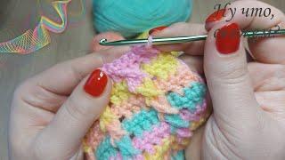  MULTI-COLORED MITTLES crochet pattern. NEW! (in detail for beginners)