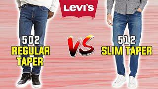 Levi's Regular VS Slim Taper Explained in 15 Seconds!  (502 VS 512)