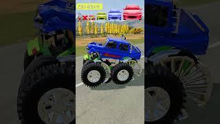 Big and Small Cars vs monster car –  #shorts