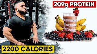 FULL DAY OF EATING | 2200 CALORIES | CALORIE DEFICIT MEAL PLAN FOR LOSING WEIGHT