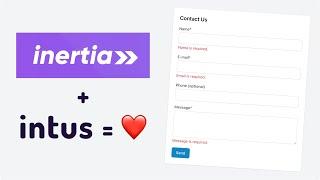 InertiaJS frontend validation using intus