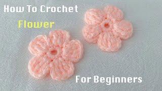 入门级钩针小花｜How to Crochet Flowers for Beginners｜Connieconnie