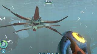 Subnautica - Feeding & Scanning a Reaper Leviathan w/out Stasis Rifle