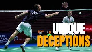 6 Minutes Of UNIQUE Deceptive Badminton Skills That Will Leave You HANGING From Your Seat!