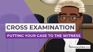 Cross Examination: Putting Your Case to the Witness