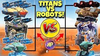  ROBOTS VS TITANS ALL OUT DAMAGE COMPARISON! || WAR ROBOTS WR ||