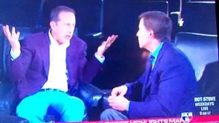 Bob Costas and Jerry Seinfeld. 1st aired on July 14, 2012. Exactly 14 years after AHHHHH!!!!!