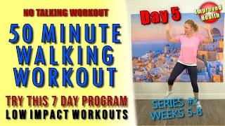 50 MINUTE WALKING WORKOUT | Endurance Walk to Burn Fat | No talking, just walking | 5744 steps!