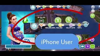 CARA MENDAPATKAN UNLIMITED MONEY LP XP || THE SIMS FREEPLAY INDONESIA Di iPHone User