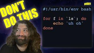 Listing and looping files in bash - You Suck at Programming #001