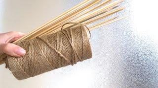 Настоящая КРАСОТА из ШПАЖЕК и ДЖУТА своими руками / Jute Craft idea