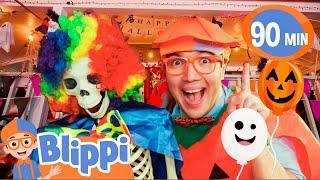 Blippi's Skeleton Friend! 🩻 | Happy Halloween with Blippi! | Spooky Kids Videos