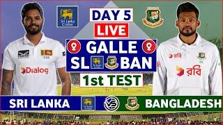 Sri Lanka vs Bangladesh 1st Test Day 5 Live | SL vs BAN 1st Test Live Scores & Commentary