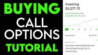 Buying Call Options Tutorial and Close For Profit