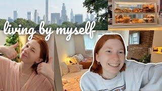 my first nyc studio apartment vlog | daily life, health struggles & starting fresh