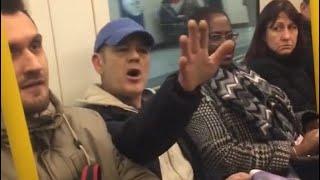 Racist Man on London Tube