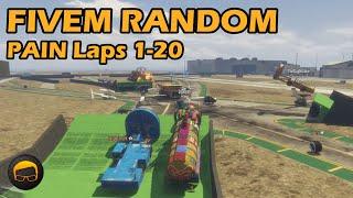 100 Laps Of PAIN! Part 1 (Laps 1-20) - GTA FiveM Random All Of Them №8