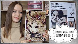 Собираю алмазную мозаику Qbrix по фото | Распаковка и обзор набора