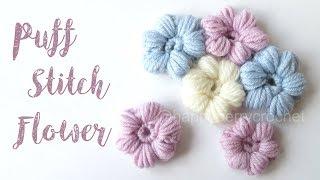 Crochet Puff Stitch Flower