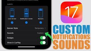 How to Set ANY SOUND as Notification Sounds on iPhone - iOS 17 !