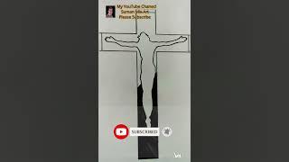 Lord Jesus Drawing Easy Using Heart Shape - Simple Way To Draw The Jesus Drawing | Wite Marker